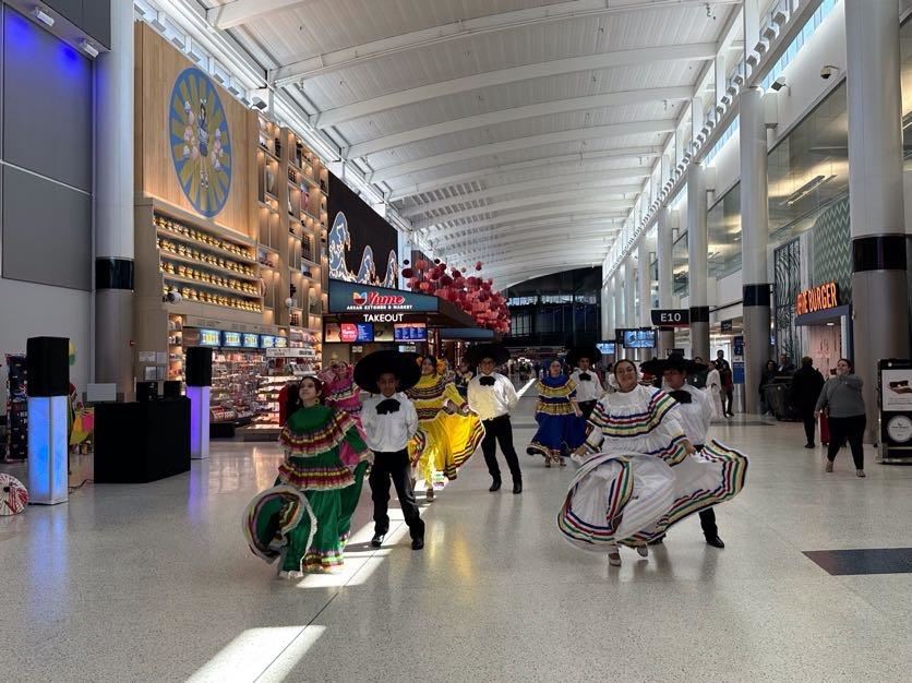 Las Aguilas at the airport