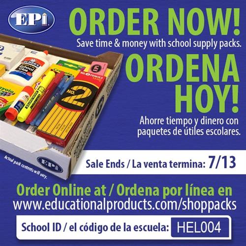 HISD Helms School Supllies 