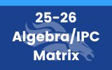  2025-2026 Algebra/IPC Matrix