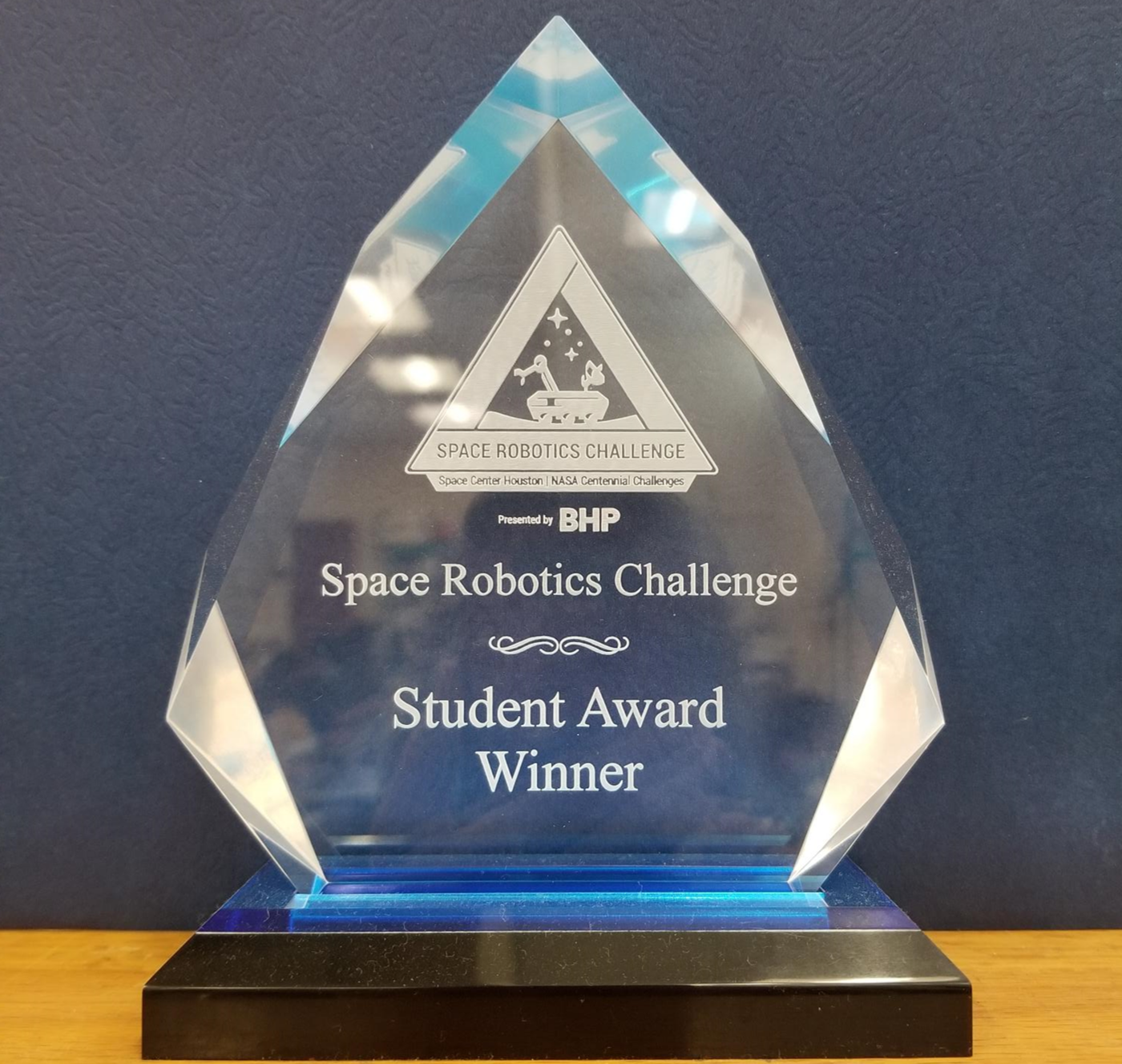 Space Robotics Challenge trophy