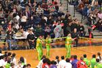 Karate students performing 
