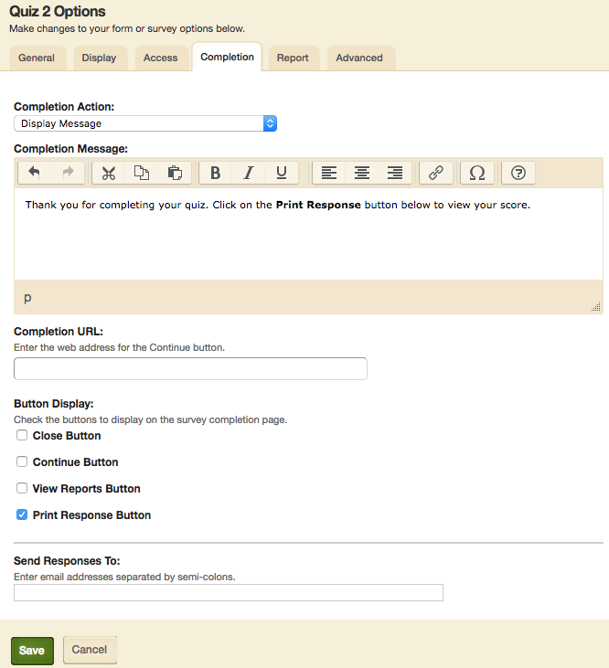 Print Response 