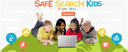 Safe Search Kids is powered by Google to deliver filtered search results.