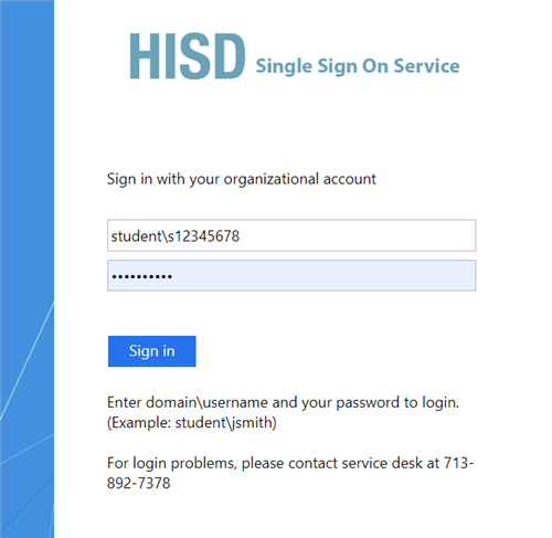 Step 2: Add log-in info 