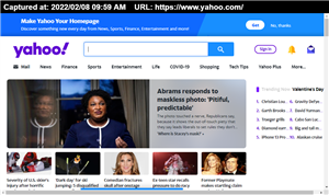 Yahoo search engine