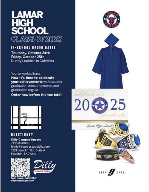 Cap and Gown Orders 2025