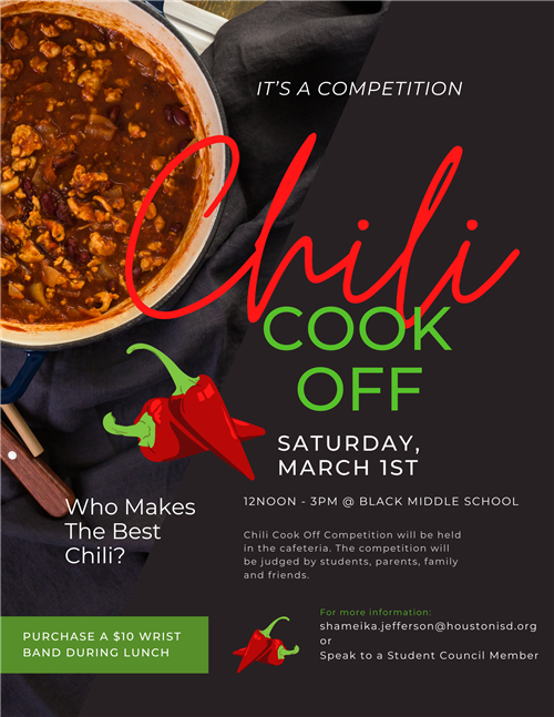 Frank Black Middle School Chili Cook Off Frank Black Middle School Chili Cook Off