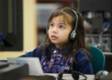 Student on Computer 